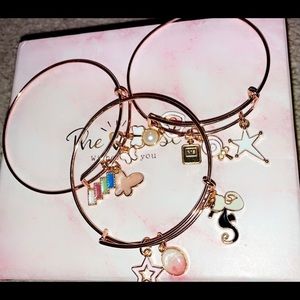 Rose gold bangle bracelet